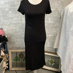 Woman’s One clothing knit black ladies casual beach cover dress size SMALL